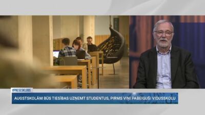 Auziņš skaidro, kādas problēmas radīsies atļaujot augstskolām uzņemt studentus ātrāk