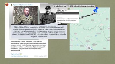 Kurskas apgabalā likvidēts 155. brigādes komandieris un vēl vairākas militārpersonas