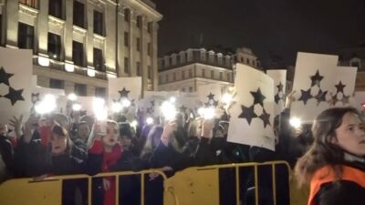 06.11.2025 Protesta mītiņš pret lēmumu izstāties no Stambulas konvencijas
