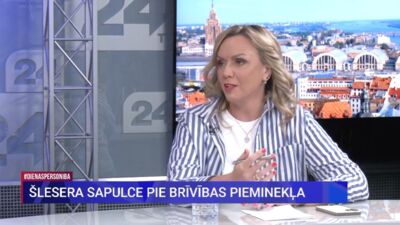 Lelde Metla-Rozentāle par Šlesera sapulci pie Brīvības pieminekļa