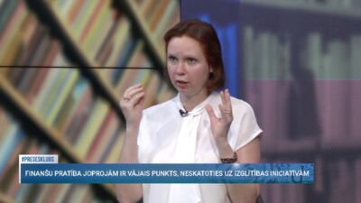 Ramona Rupeika-Apoga par finanšu pratību Latvijā