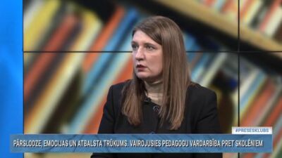 Vanaga: Tas ir nogurums, izdegšana, ko pedagogs citreiz pats jau vairs nespēj atskārst