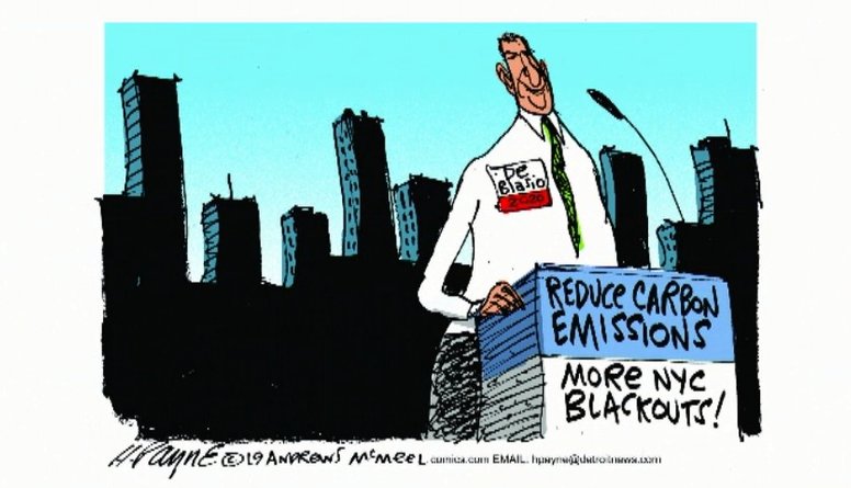 Karikatūru apskats: Ņujorkas mērs par ASV prezidentu?