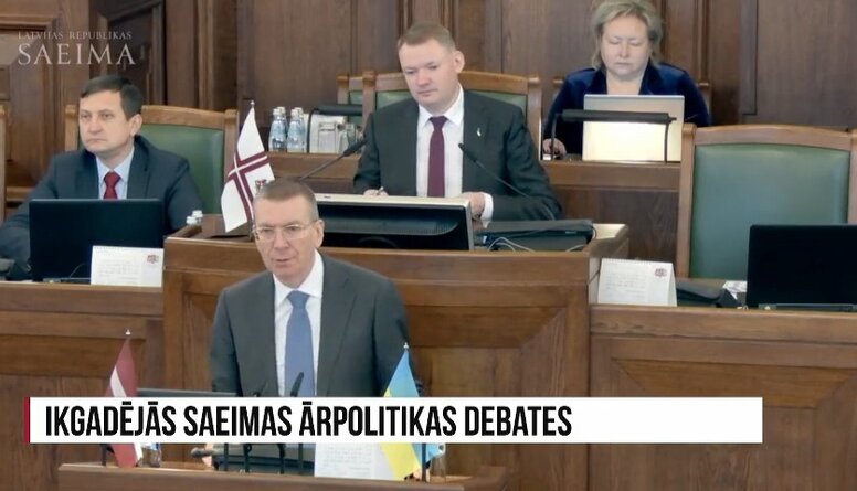 26.01.2023 Ikgadējās Saeimas ārpolitikas debates 1. daļa