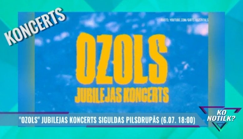 "Ozols" jubilejas koncerts Siguldas pilsdrupās