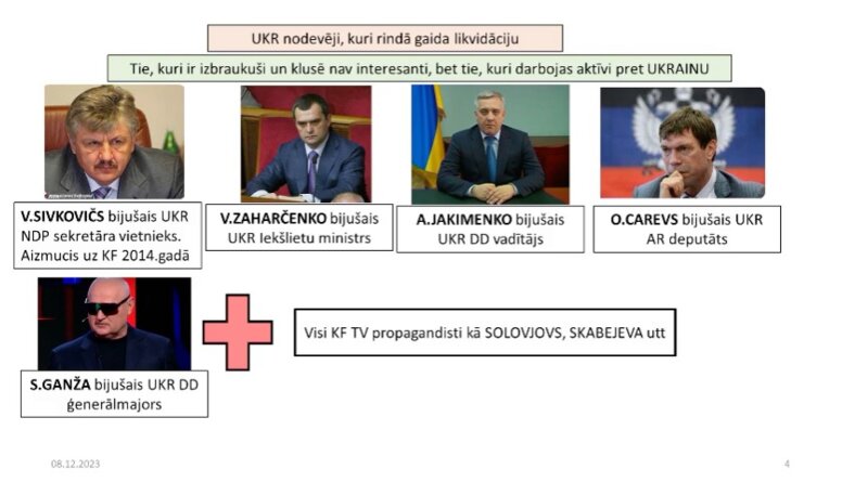 Ukrainas nodevēji, kuri rindā gaida likvidāciju