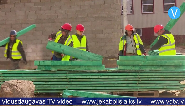 Jēkabpils Valsts ģimnāzijā atsākas būvdarbi