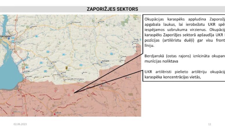 Okupācijas karaspēks appludina Zaporižjas apgabala laukus