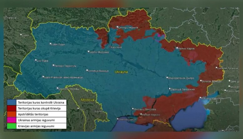 Krievijas armijas okupētās teritorijas Ukrainā. Vai gaidāmas izmaiņas tuvāko dienu laikā?