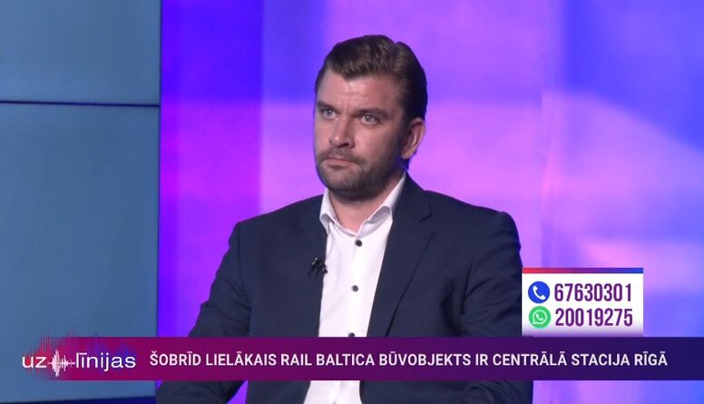 Diļevs: Cilvēki "Rail Baltica" trasi varēs šķērsot divos līmeņos