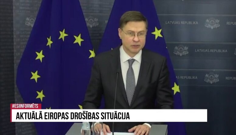 Valdis Dombrovskis par Eiropas Savienības finansiālo atbalstu Ukrainai