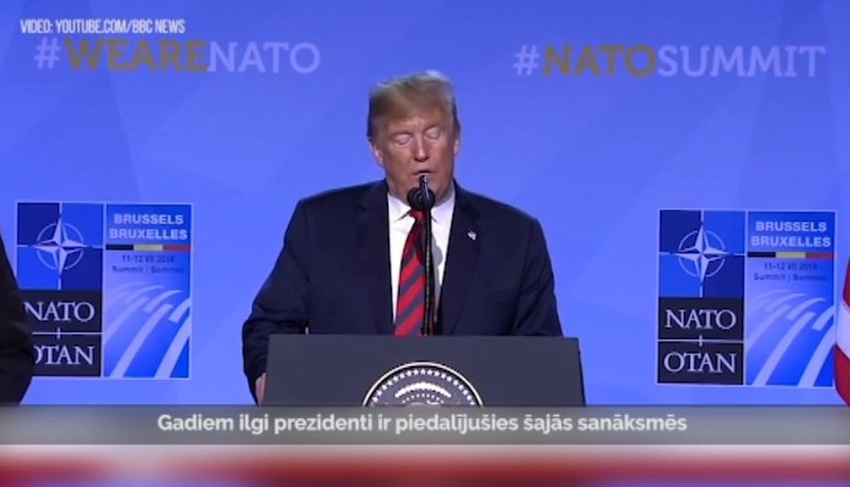 Donalds Tramps NATO sammitā: esam panākuši lielu progresu
