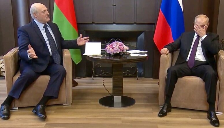 Ko pastāsta Lukašenko un Putina ķermeņa valoda?