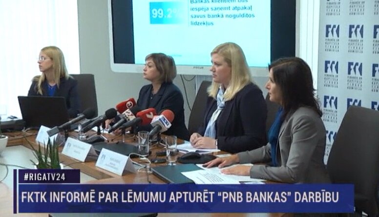 Speciālizlaidums: FKTK informē par lēmumu apturēt “PNB Bankas” darbību