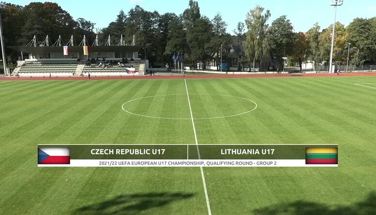 UEFA Eiropas U-17 čempionāta kvalifikācija:Čehija - Lietuva. Spēles ieraksts