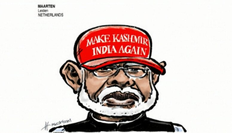 Karikatūru apskats: Strīdīgais Kašmiras jautājums