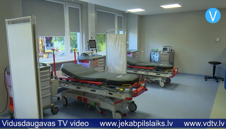 Jēkabpils slimnīcas pacienti tiek uzņemti atjaunotajās Uzņemšanas nodaļas telpās.