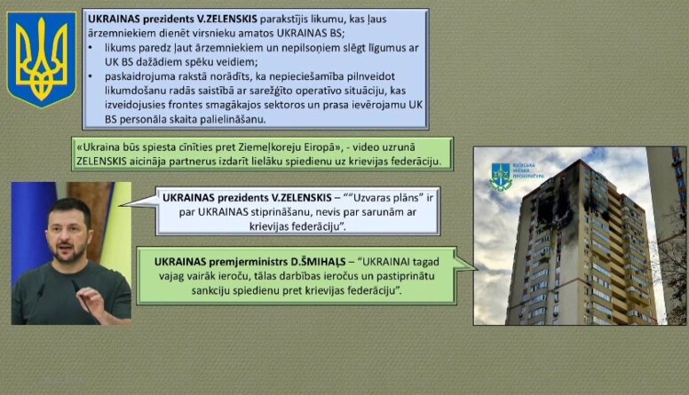 Zelenskis parakstījis likumu, kas ļauj ārzemniekiem dienēt virsnieku amatos Ukrainas BS