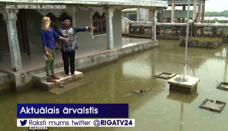 Kā izskatās pasaulē visātrāk grimstošā pilsēta Džakarta?