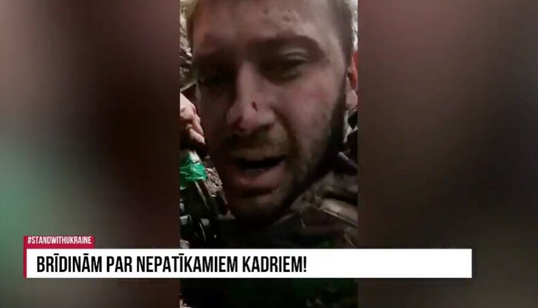 Brīvprātīgais karavīrs Ukrainā stāsta, kā ieguva ievainojumu no drona