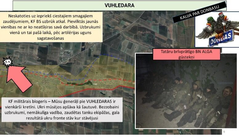 Vuhledarā krievu spēki darbojas nemākulīgi