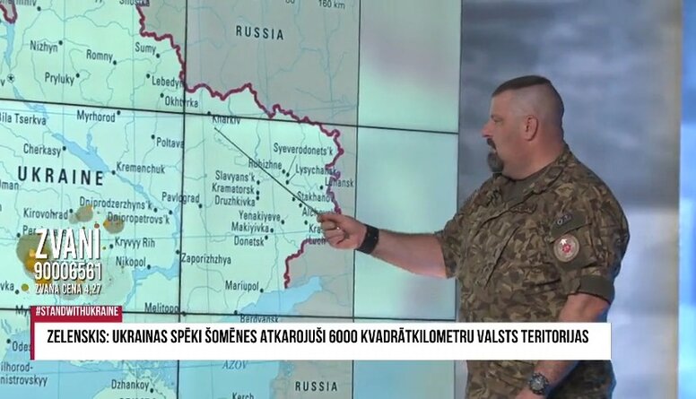 Cik lielu teritoriju ukraiņi ir atkarojuši?
