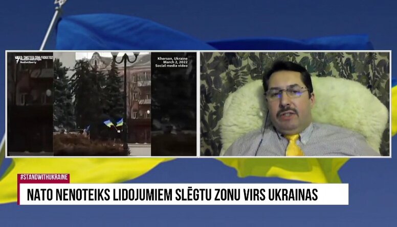 Rajevs: Gaisa telpas slēgšana virs Ukrainas ir tiešs kara pieteikums Krievijai