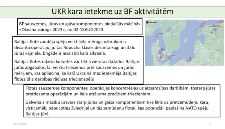 Ukrainas kara ietekme uz Baltijas flotes aktivitātēm