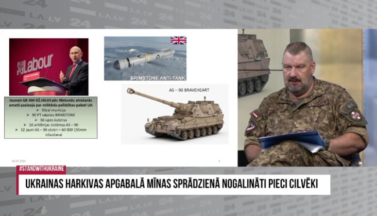 Jaunais britu aizsardzības ministrs paziņojis par militārās palīdzības paketes piešķiršanu Ukrainai