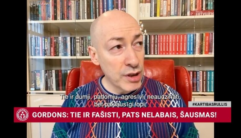 Gordons: Krievijas sabiedrība iedalāma vairākās daļās. Pārsvarā tie ir lopi...