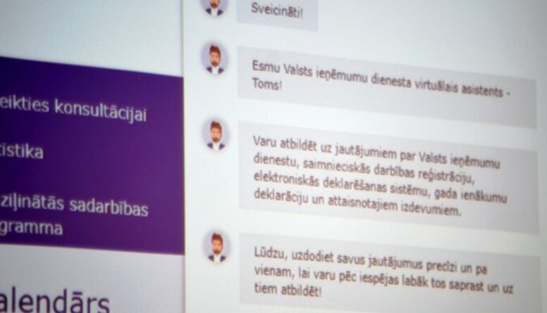 Marnauza: Virtuālā konsultanta Toma atbildes nevar ņem par pamatu strīdam ar VID