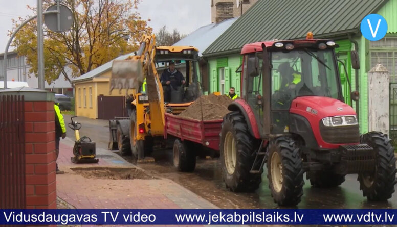 Pormaļa ielā Jēkabpilī tikai vienā posmā nomainīts ūdensvads