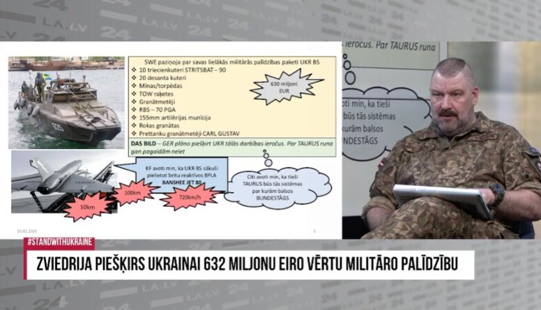 Zviedrija ziņo par savas lielākās militārās palīdzības paketi Ukrainai - tāpat arī Vācija