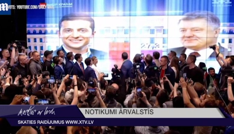 Ukrainas prezidenta vēlēšanās uzvarējis Volodomirs Zelenskis