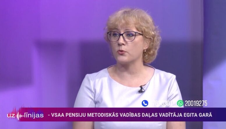 Egita Garā: Latvijā šobrīd ir ap 433 tūkstošiem vecuma pensijas saņēmēju