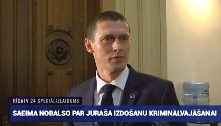 Juraša komentārs pēc Saeimas balsojuma par viņa izdošanu kriminālvajāšanai