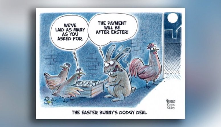 Karikatūru apskats: Viltīgais Lieldienu zaķis!
