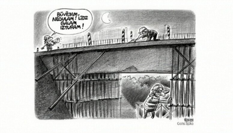 Karikatūru apskats: Rīgas gājēju tilti
