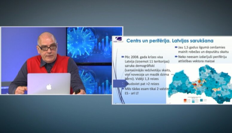 Ekonomista Andra Miglava lekcija LZA viedstāstu konferencē "Latvija pēc Covid-19"