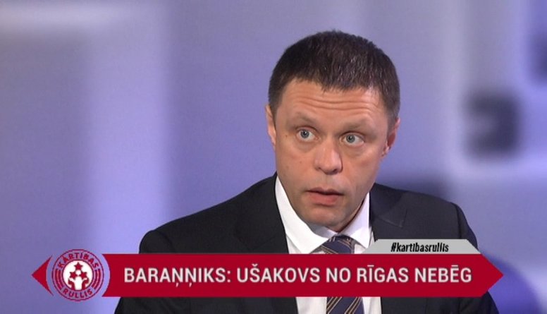 "Ušakovs mēģinās palīdzēt Rīgai no Eiropas," tā Baraņņiks