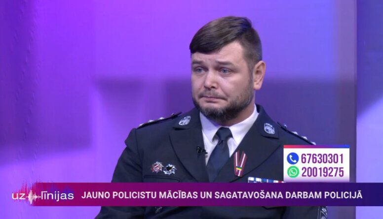 Jauno policistu mācības un sagatavošana darbam policijā