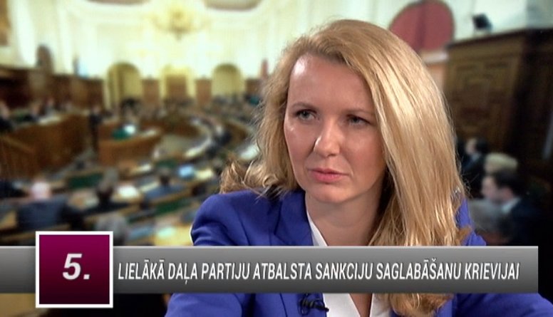 Lībiņa-Egnere: Neko neiegūsim, ja samazināsim sankcijas pret Krieviju