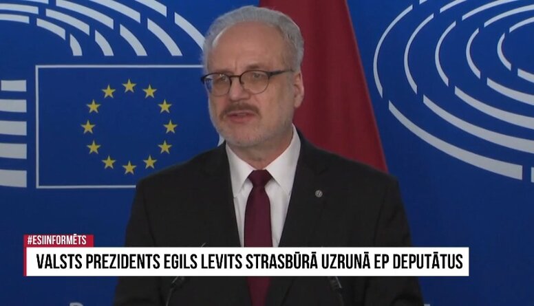 14.02.2023 Valsts prezidents Strasbūrā uzrunā EP deputātus