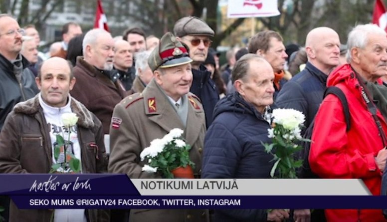 Leģionāru atceres gājiens Rīgā pulcējis vairāk nekā 1000 cilvēku