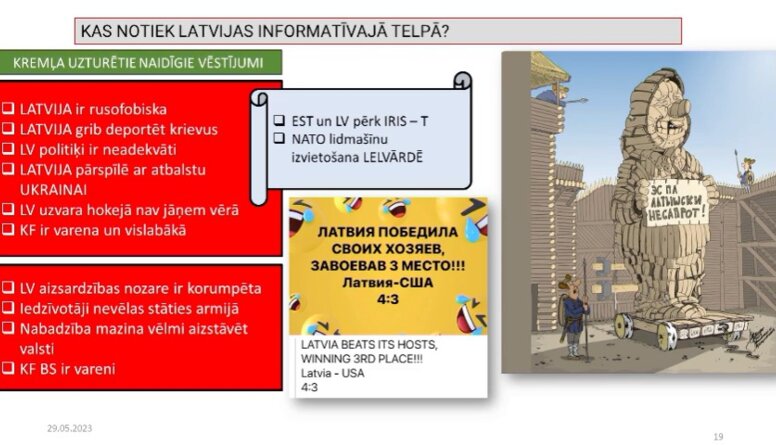 Kremļa uzturētie naidīgie vēstījumi par notikumiem Latvijas informatīvajā telpā