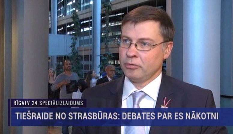 Valdis Dombrovskis par Merkeles uzrunu Eiropas Parlamentā