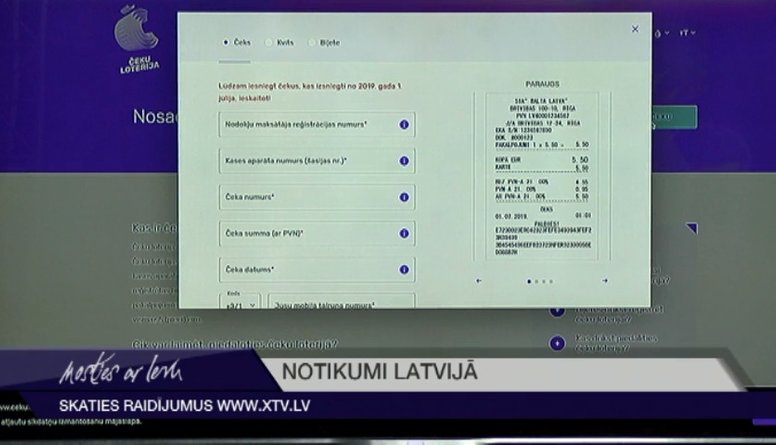 Latvijā sāk darboties čeku loterija