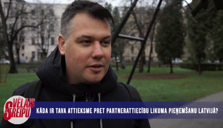 Iedzīvotāju domas par partnerattiecību likuma pieņemšanu Latvijā
