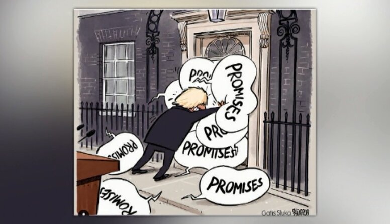 Karikatūru apskats: Džonsona solījumi