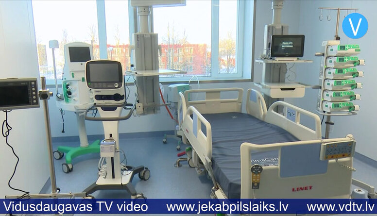 Pārbūvēta Jēkabpils reģionālās slimnīcas Intensīvās terapijas un reanimācijas nodaļa